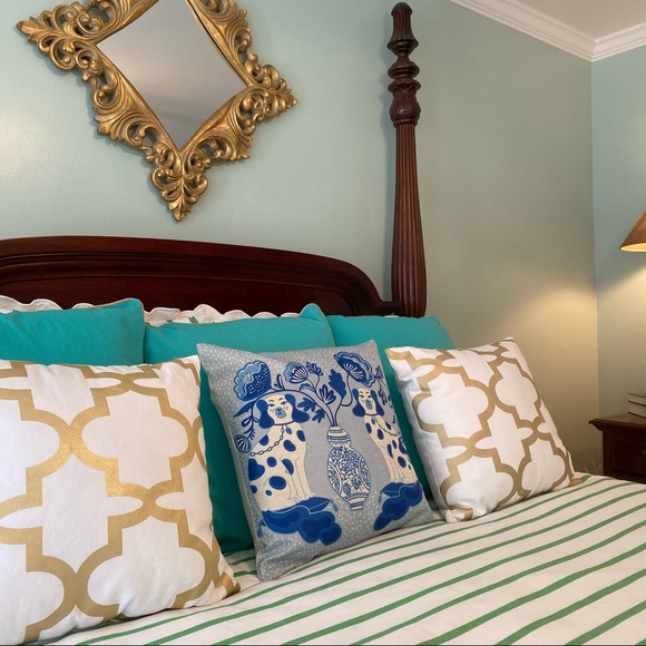 Staffordshire Dog Pillow Cover | Pink Chinoiserie - Picture 12 of 14